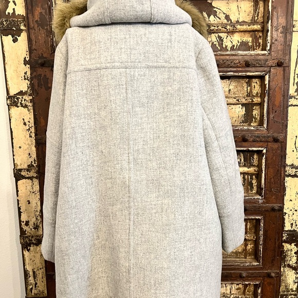 J Crew Italian Stadium Cloth Nello Gori Wool Blend Chateau Coat - Picture 6 of 9